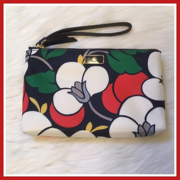 kate spade Handbags - Kate Spade Medium Double Zip Wristlet Floral NWT